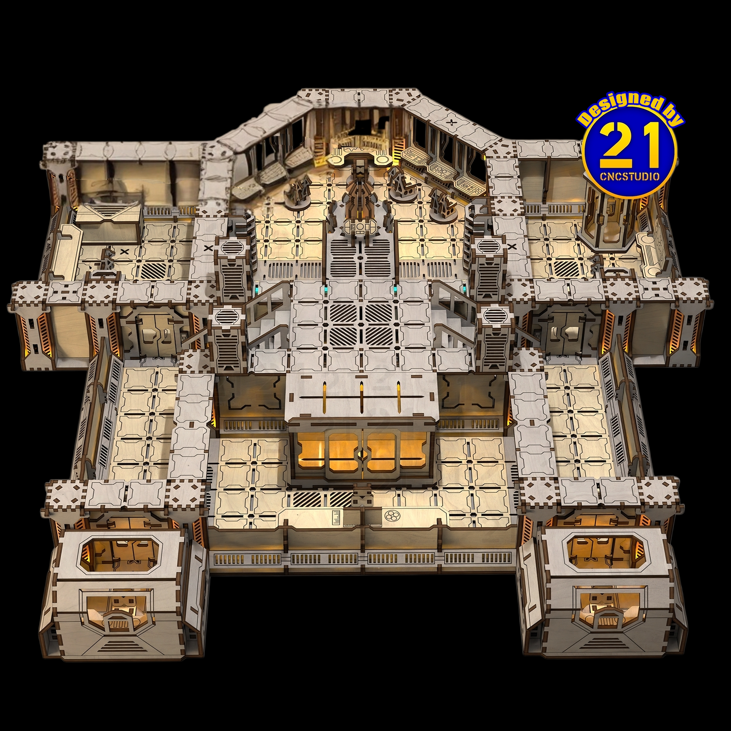 Modular Space Station – Complete Sci-Fi Table Terrain (4’×4’ Compatible)