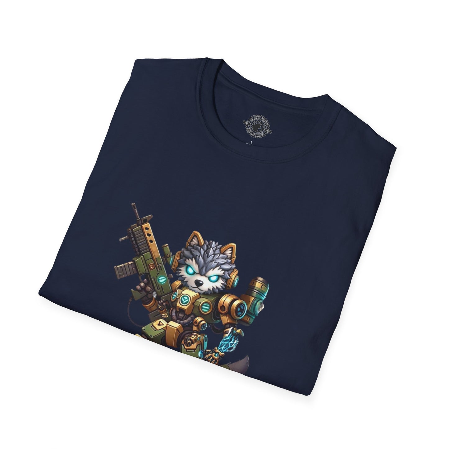 Armored Dog Warrior - Unisex Softstyle T-Shirt