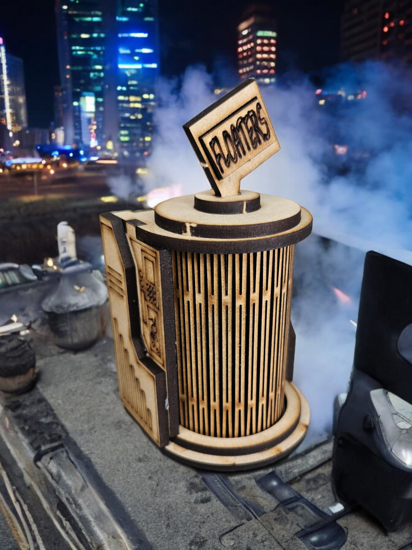 Floaters Porta Potty Kit - Unique Terrain for Tabletop Gaming - Blacksheep Industries Laser & Design