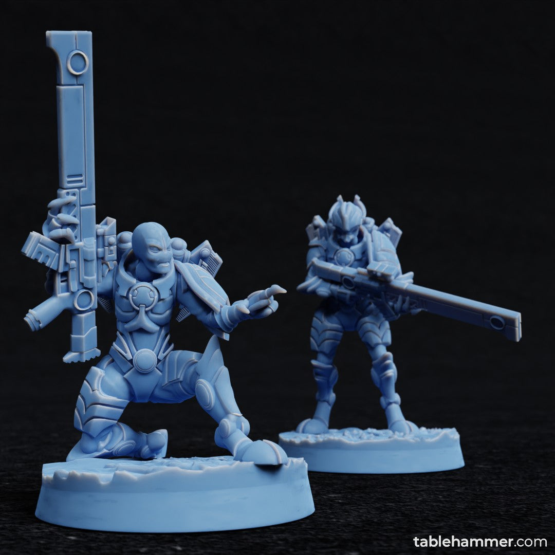 Xaiax Riflemen - Xaiax Faction Miniatures
