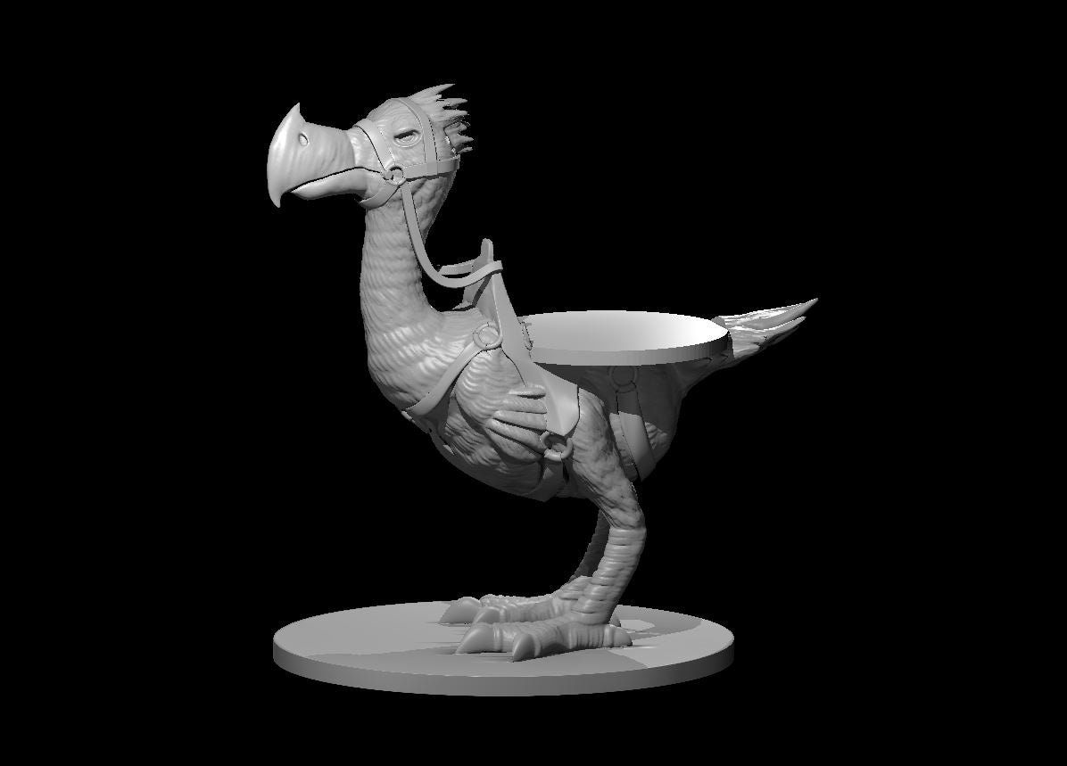 Axe Beak Mount (Miniature with Rider Slot) – RPG Miniature for Dungeons & Dragons, Pathfinder, and Tabletop RPGs