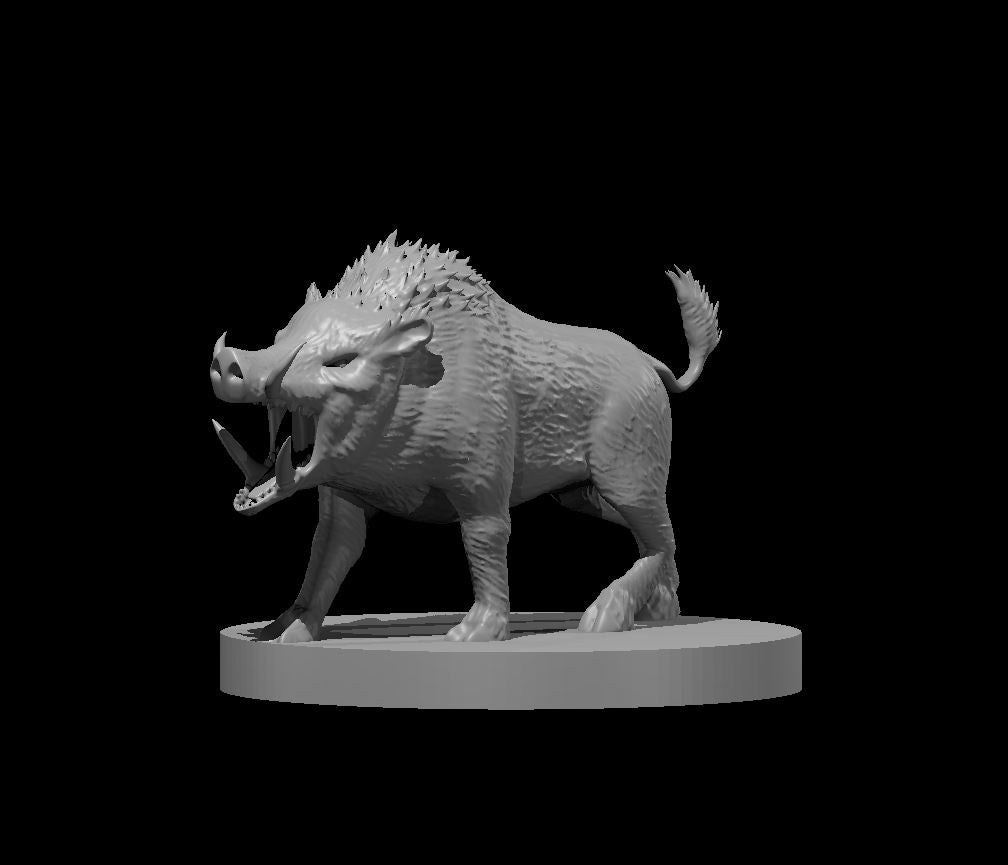 Boar – RPG Miniature for Dungeons & Dragons, Pathfinder, and Tabletop RPGs