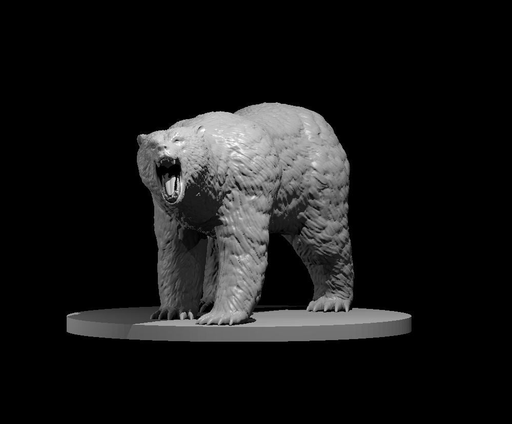Brown Bear – RPG Miniature for Dungeons & Dragons, Pathfinder, and Tabletop RPGs