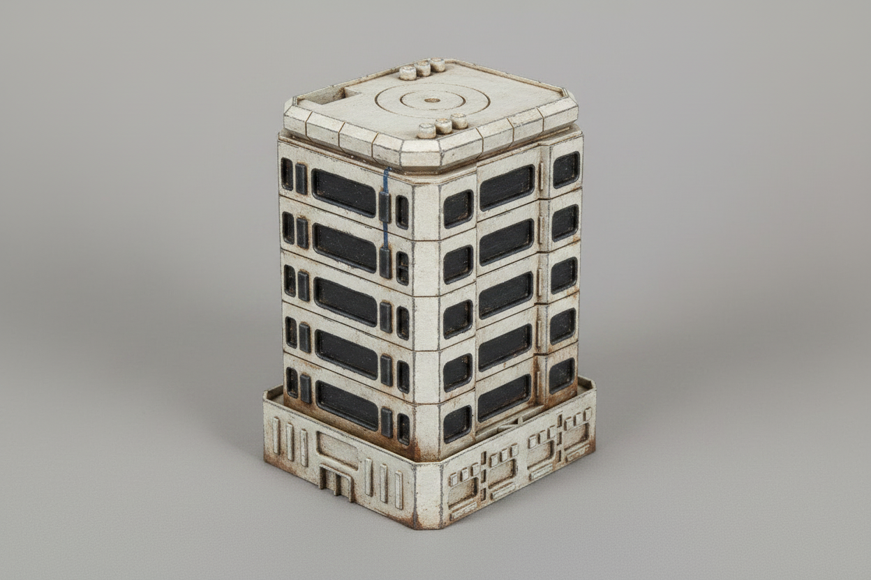 BattleTech City Building #2 – Resin Terrain for Tabletop Wargames