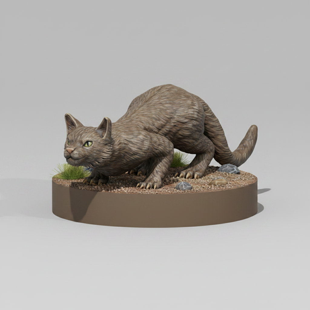 Cat RPG Miniature | D&D Pathfinder Familiar Companion | Blacksheep Industries