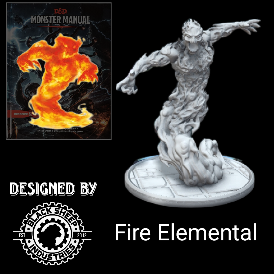 Fire Elemental – RPG Miniature for D&D & Pathfinder