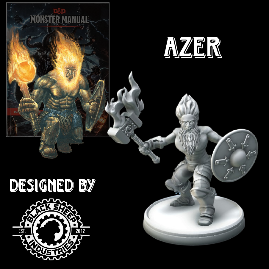 Azer – RPG Miniature for D&D & Pathfinder