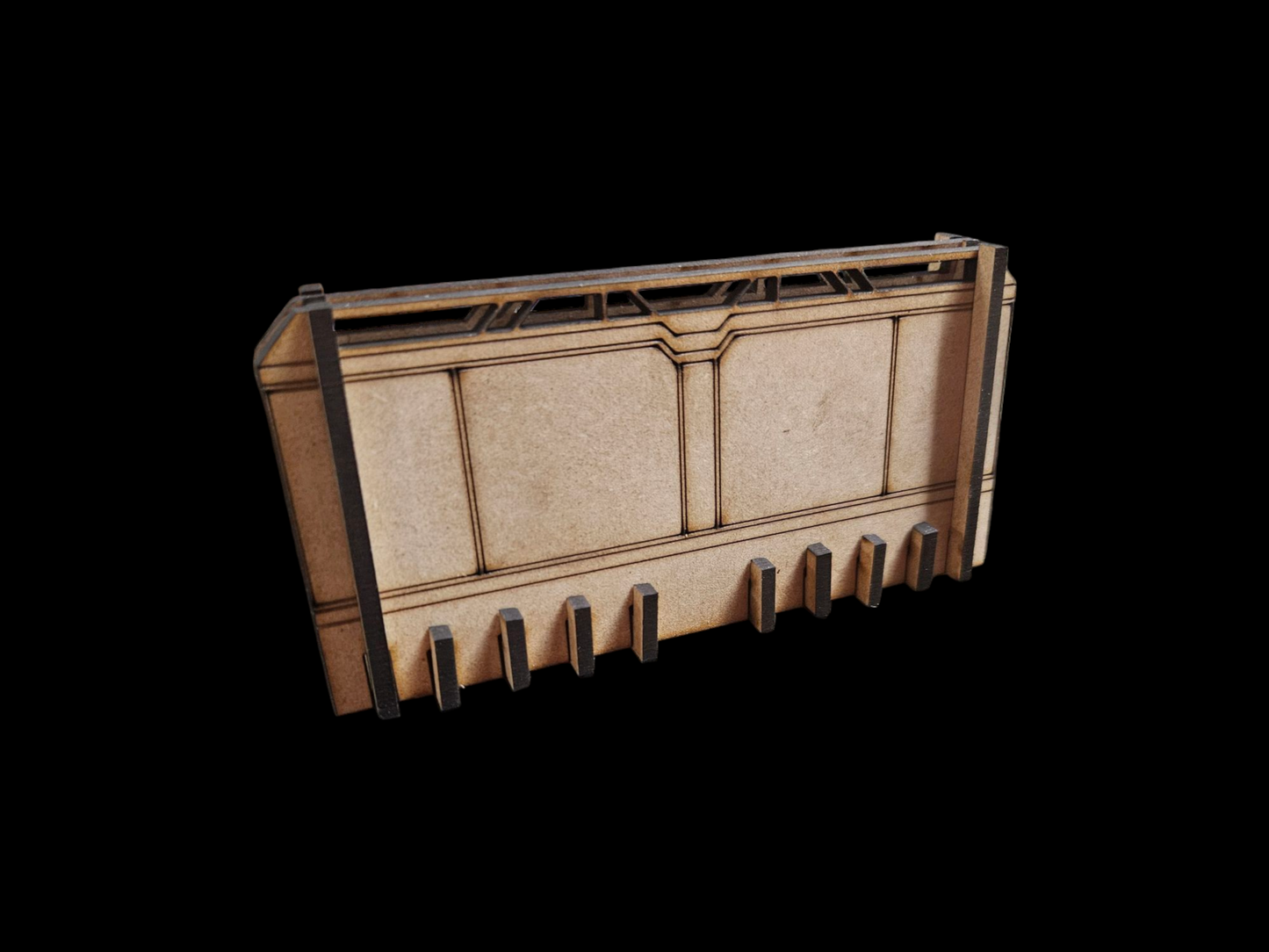 Medium Barrier Wall-Drop Terrain Series | Laser-Cut MDF Terrain