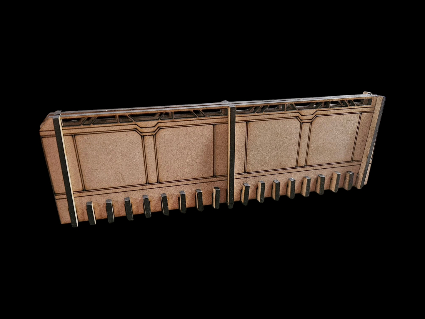 Large Barrier Wall – Drop Terrain Series | Laser-Cut MDF Terrain