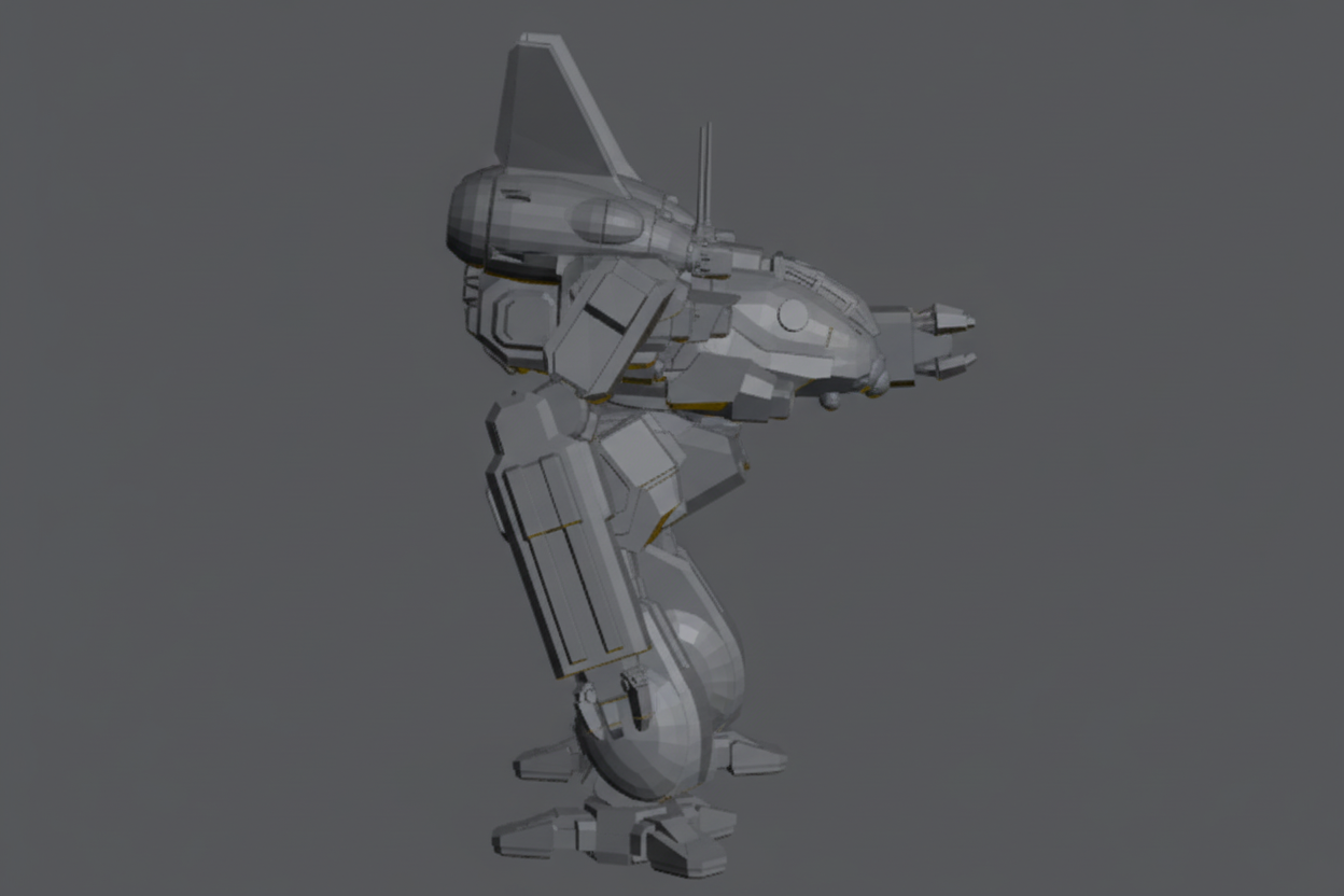 Black Python BKP-Prime4 – BattleTech Miniature Resin Printed Model | Clan Heavy OmniMech