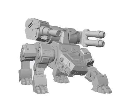 Barghest BGS-1T BattleMech 3D Render – Quad Mech for BattleTech