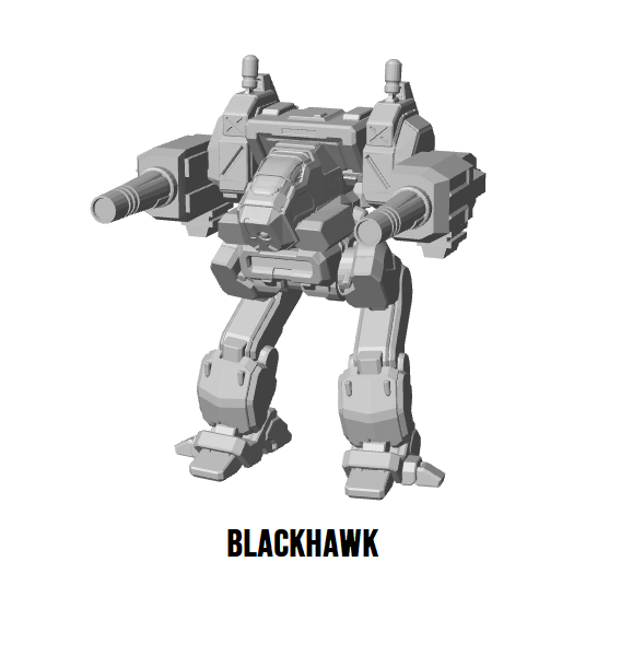 Nova Prime (Blackhawk) – BattleTech Miniature Resin Printed Model | Clan Medium BattleMech