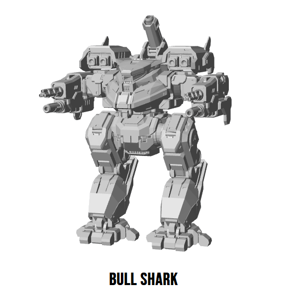 Bull Shark MS-3 – BattleTech Miniature Resin Printed Model | Inner Sphere Assault BattleMech
