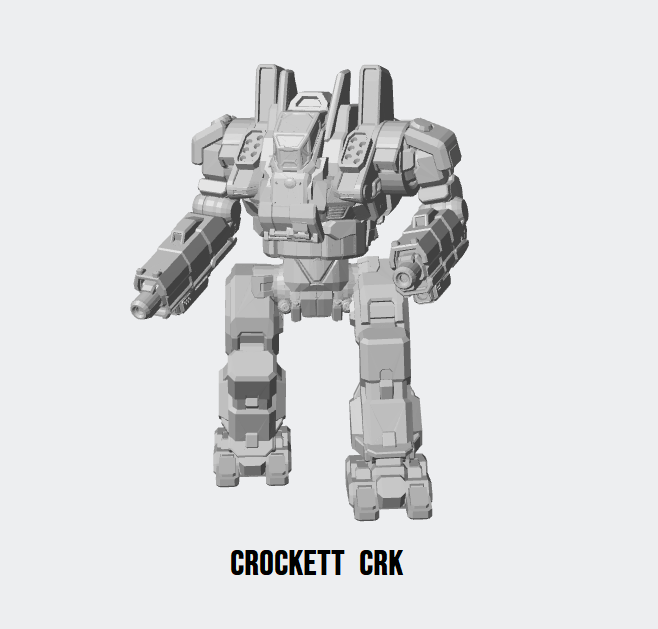 Crockett CRK – BattleTech Miniature Resin Printed Model | Inner Sphere Assault BattleMech