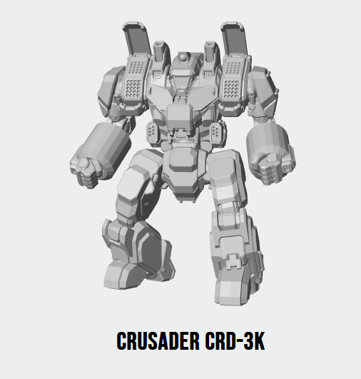 Crusader CRD-3K BattleTech Miniature