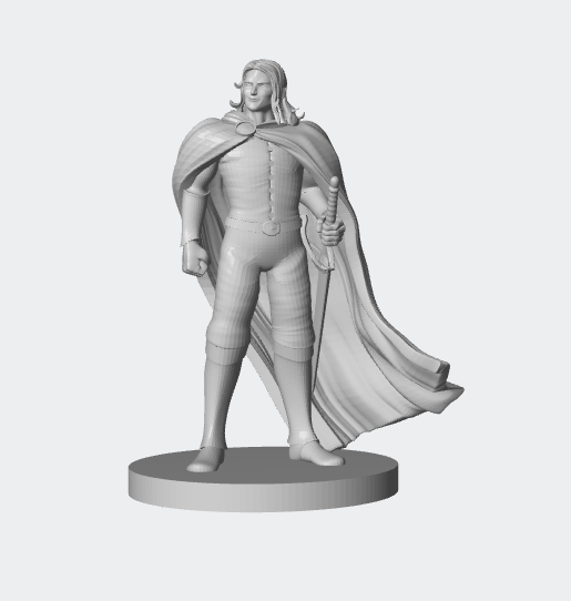 Human Male Paladin – RPG Miniature for D&D & Pathfinder