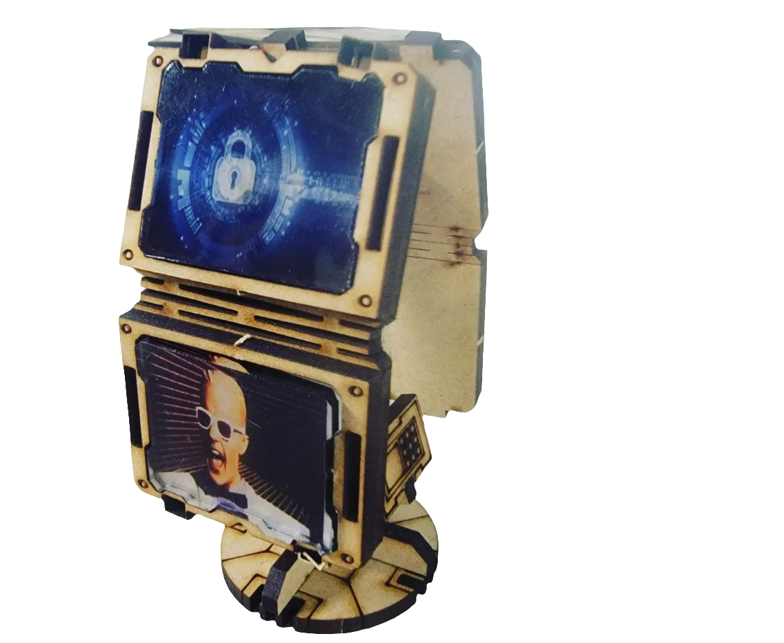 Scifi Monitor Station - Versatile Drop Terrain for Tabletop Games and Tournaments - Blacksheep Industries Laser & Design