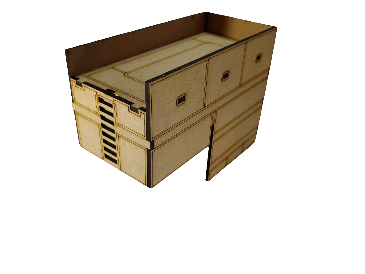 The Cold Front Bastion A - Modular Height Addition for Wargaming Terrain - Blacksheep Industries Laser & Design