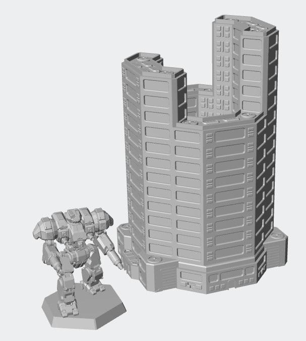 BattleTech City Building #3 – Resin Terrain for Tabletop Wargames