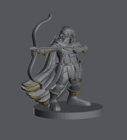 Dwarf Male Ranger (Bow) – RPG Miniature for Dungeons & Dragons, Pathfinder, and Tabletop RPGs