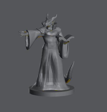 Dragonborn Male Warlock (Spellbook in Hand) – RPG Miniature for Dungeons & Dragons, Pathfinder, and Tabletop RPGs