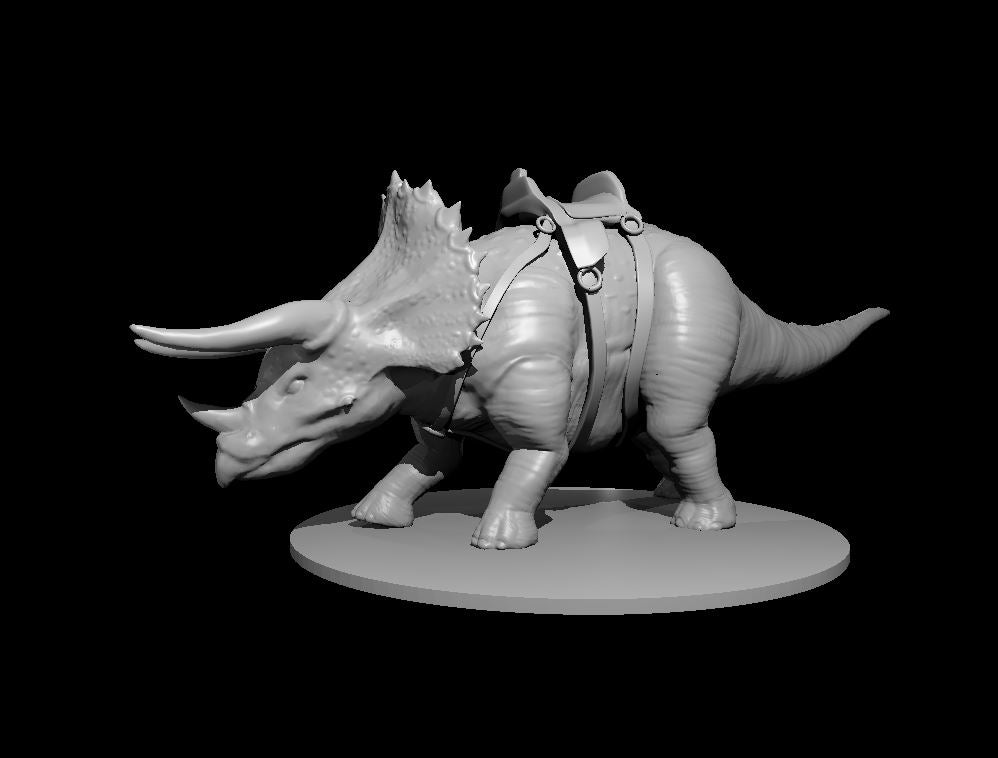 Dinosaur: Triceratops - RPG Miniature