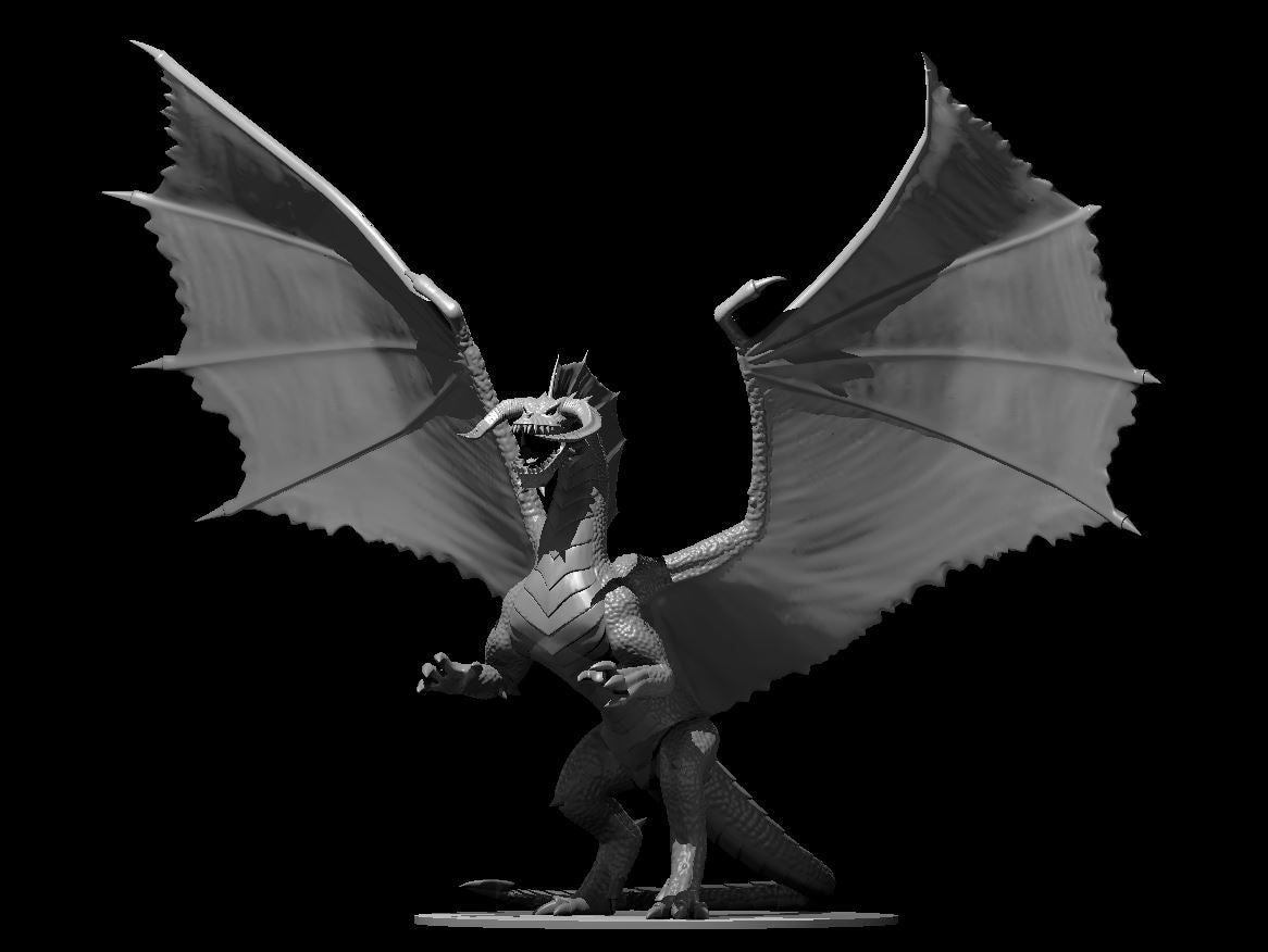 Chromatic Dragons: Black Dragon (Ancient) - RPG Miniature