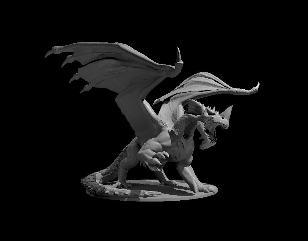 Black Dragon (Adult) – RPG Miniature for Dungeons & Dragons, Pathfinder, and Tabletop Games - Blacksheep Industries