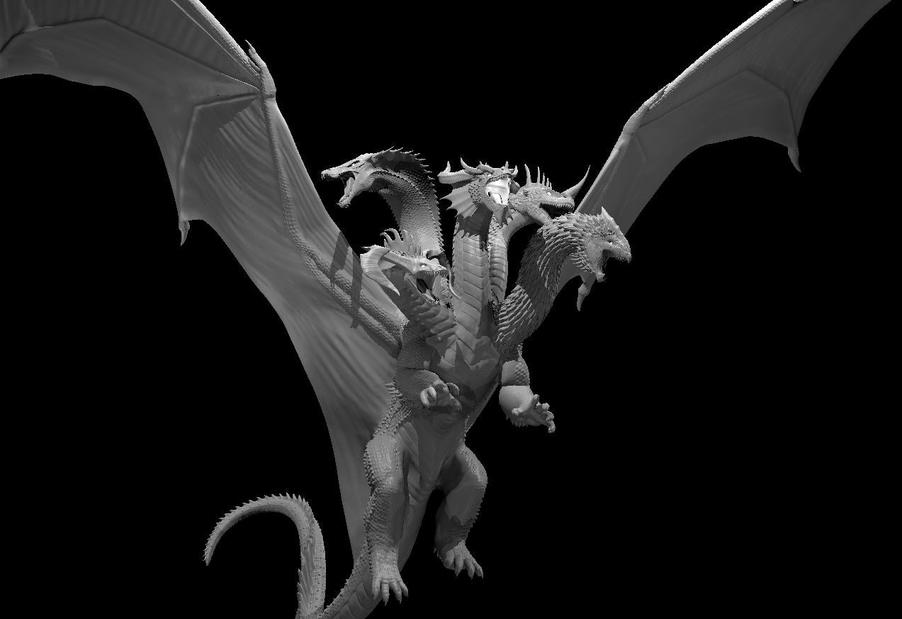 Tiamat – Gargantuan RPG Miniature for Dungeons & Dragons, Pathfinder, and Epic Fantasy Campaigns - Blacksheep Industries