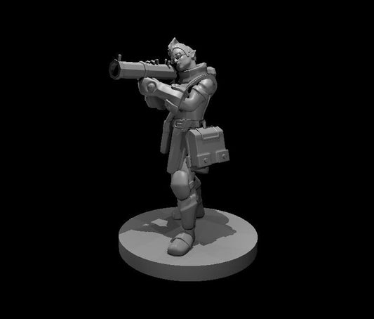 Elf Artificer with Shoulder Cannon - Blacksheep Industries Laser & Design