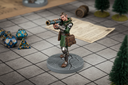 Elf Male Artificer – RPG Miniature for Dungeons & Dragons, Pathfinder, and Tabletop RPGs