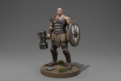 Goliath Male Barbarian 28mm Resin Miniature | 6 Poses | MZ4250 | Blacksheep Industries