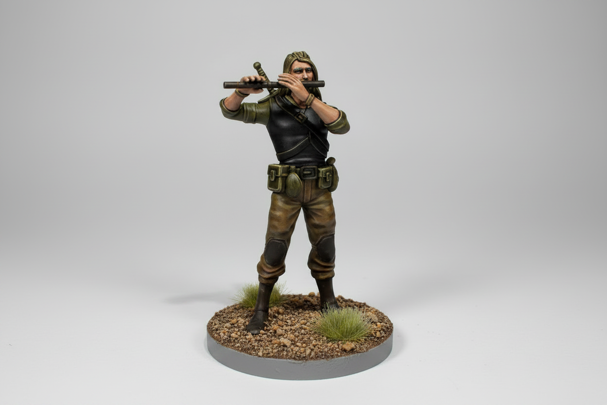 Elf Bard (Flute) – RPG Miniature for Dungeons & Dragons, Pathfinder, and Tabletop RPGs