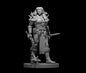 Half Orc Female Barbarian with Flail - Blacksheep Industries Laser & Design