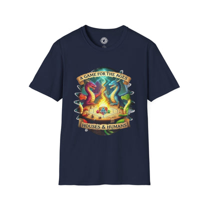 Houses & Humans Unisex Cotton Crew Tee - A Game for the Ages Fantasy RPG Parody