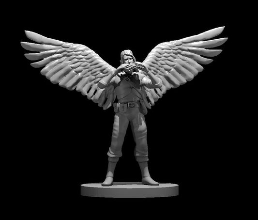 Aasimar Male Bard with Pan Flute - Blacksheep Industries Laser & Design