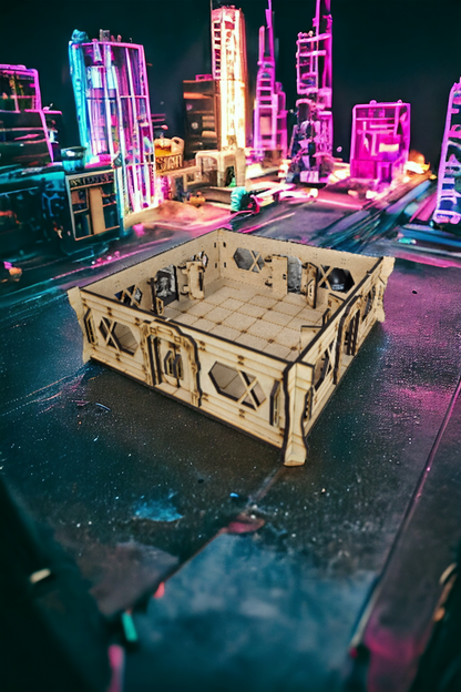 Cyberpunk Stacks Objective Building - Blacksheep Industries Laser & Design