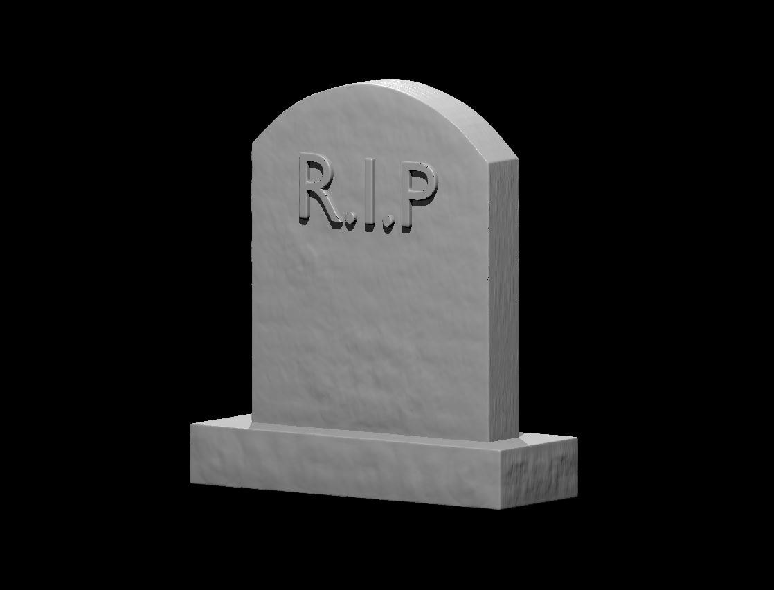 Marble Rip RIP Tomb Stone Miniature - Blacksheep Industries