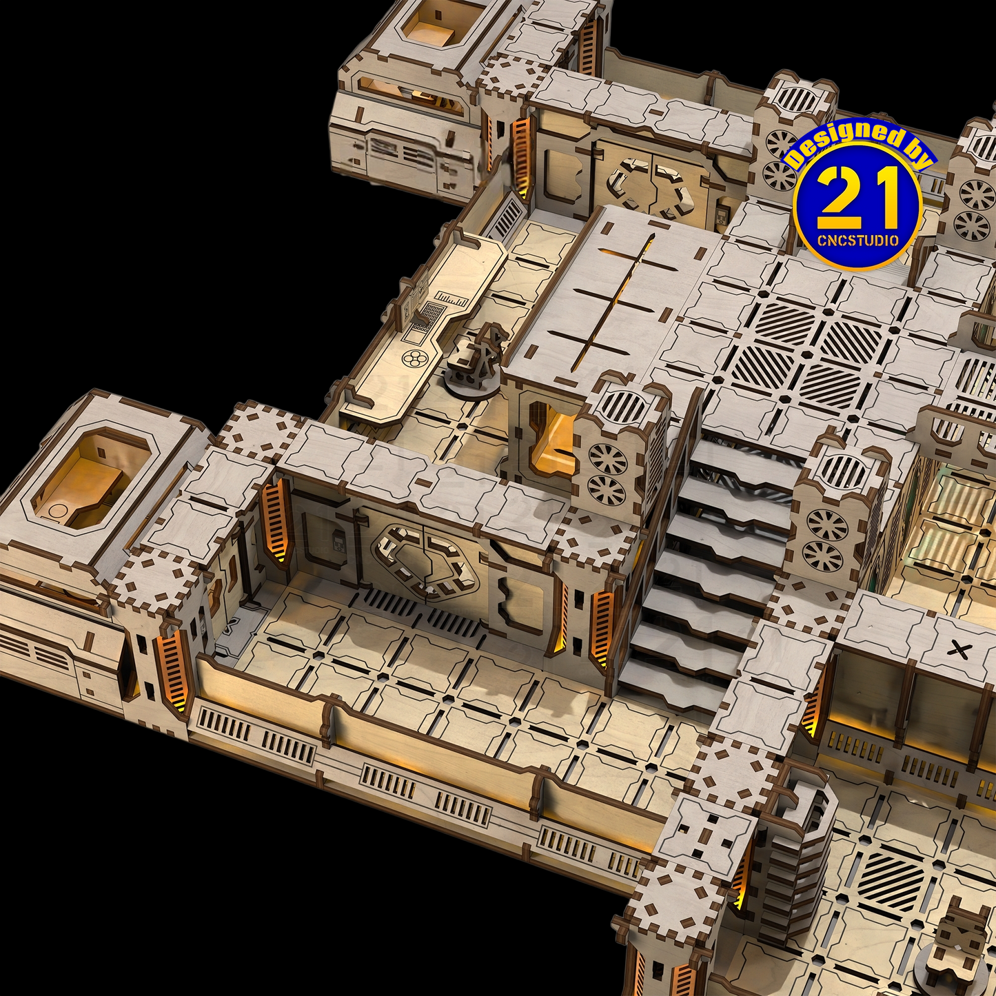 Modular Space Station – Complete Sci-Fi Table Terrain (4’×4’ Compatible)