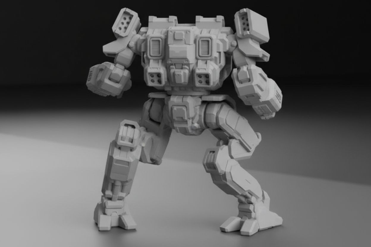 Arctic Wolf ARW-Prime BattleTech Resin Miniature | Clan Light OmniMech | Blacksheep Industries