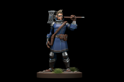 Half-Elf Male Artificer – RPG Miniature for Dungeons & Dragons, Pathfinder, and Tabletop RPGs