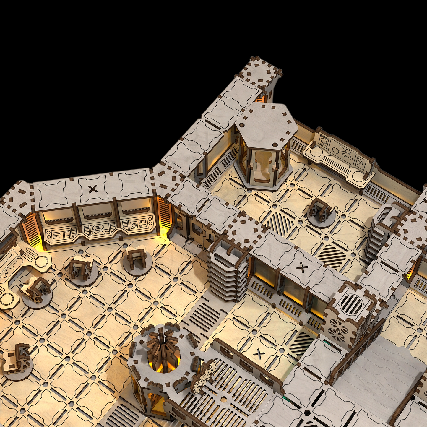 Modular Space Station – Complete Sci-Fi Table Terrain (4’×4’ Compatible)