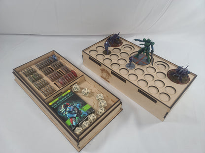 BSI Infinity Tournament Box 2.0 (Standard) - Upgraded Storage Solution for Infinity Players - Blacksheep Industries Laser & Design