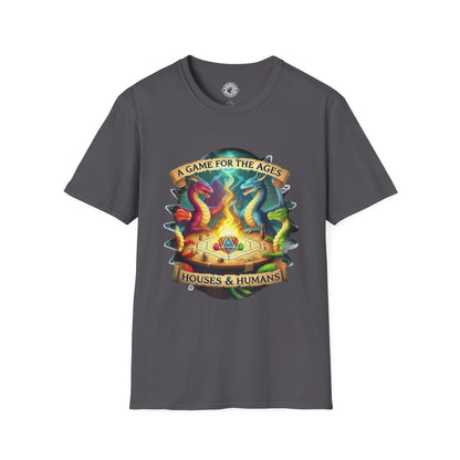 Houses & Humans Unisex Cotton Crew Tee - A Game for the Ages Fantasy RPG Parody