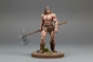 Human Male Barbarian (Halberd) Miniature – RPG Miniature for Dungeons & Dragons, Pathfinder, and Tabletop RPGs