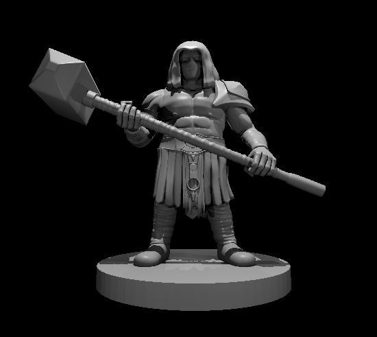 Dwarf Barbarian with Maul - Blacksheep Industries Laser & Design