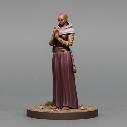 Female Acolyte 28mm Resin Miniature | D&D Pathfinder RPG | Blacksheep Industries
