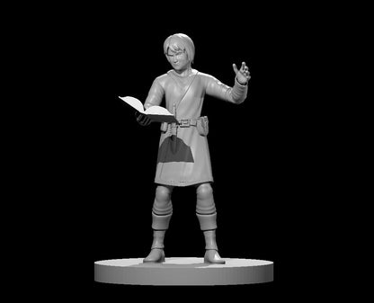 Apprentice Wizard (Spellbook) – RPG Miniature for Dungeons & Dragons, Pathfinder, and Tabletop RPGs - Blacksheep Industries