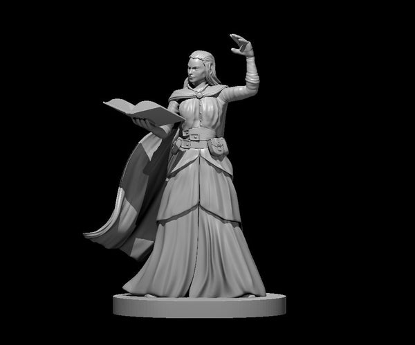 Arch Mage Female Miniature | 28mm Spellbook Wizard | BSI - Blacksheep ...