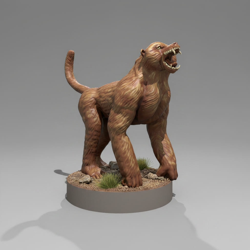 Baboon RPG Miniature | D&D Pathfinder Jungle Creature | Blacksheep Industries